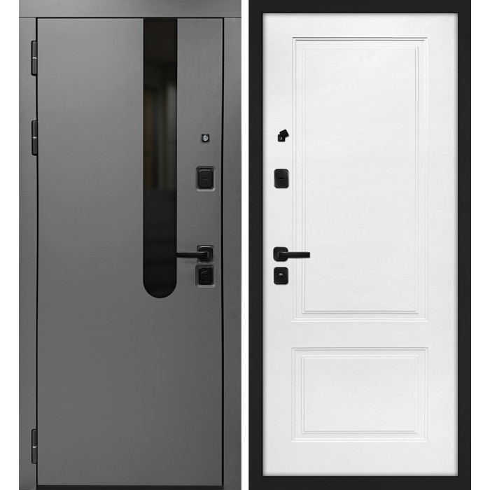 Дверь Скамбио Порте Комета/ПДЕ-4 Бархат графит / Жасмин