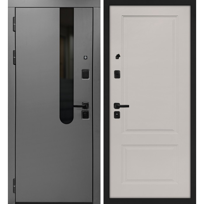 Дверь Скамбио Порте Комета/ПДЕ-4 Бархат графит / Кашемир