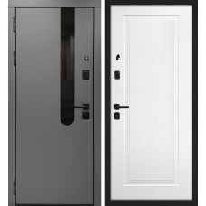 Комета/Смальта-Лайн 06 Бархат графит / Белый ral 9003