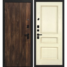 Лофт-1/Фрейм 03 Дуб коньяк с патиной / Ясень бисквит/ багет тис. патина карамель