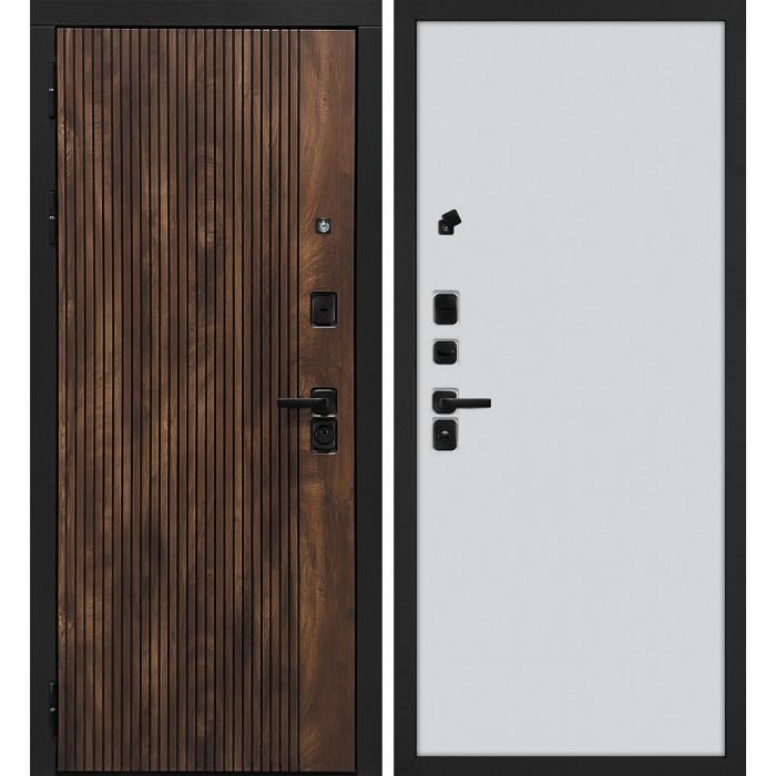 Дверь Скамбио Порте Лофт-1/Гладкая Дуб коньяк с патиной / Агат