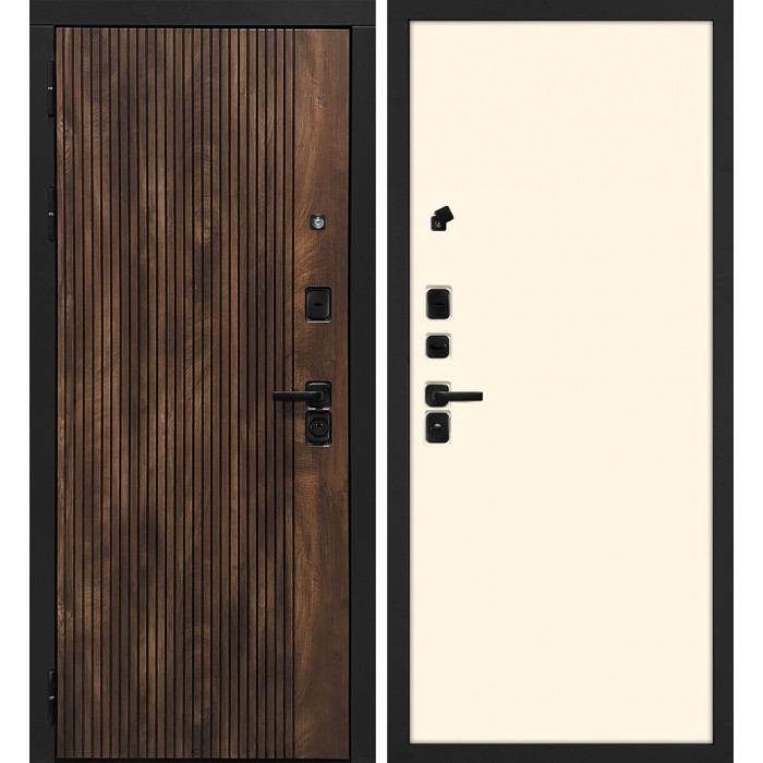 Дверь Скамбио Порте Лофт-1/Гладкая Дуб коньяк с патиной / Магнолия