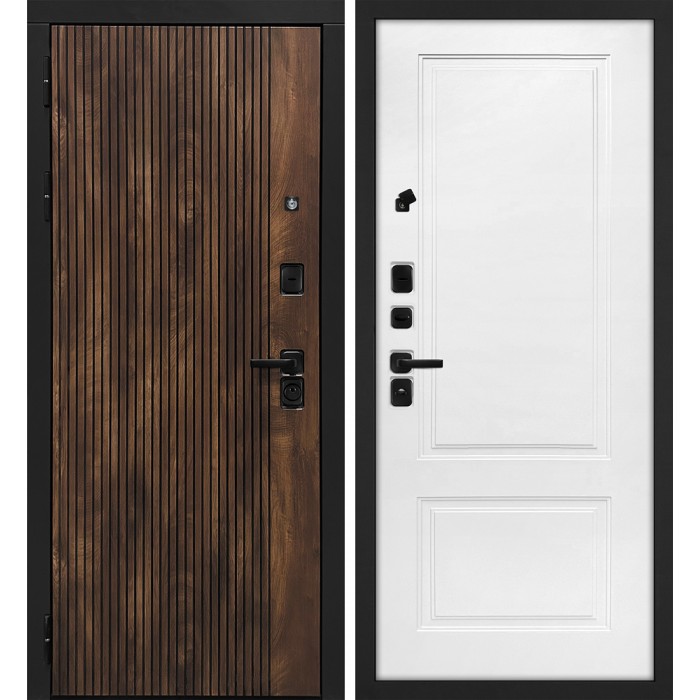 Дверь Скамбио Порте Лофт-1/ПДЕ-04 Дуб коньяк с патиной / Жасмин