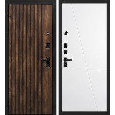 Лофт-1/Смальта-Лайн 02 Дуб коньяк с патиной / Белый ral 9003