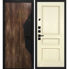 Лофт-2/ Фрейм 03 Дуб коньяк с патиной / Ясень бисквит/ багет тис. патина карамель