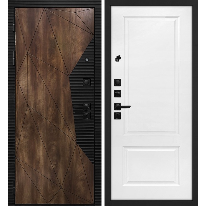 Дверь Скамбио Порте Лофт-2/ ПДЕ-04 Дуб коньяк с патиной / Жасмин