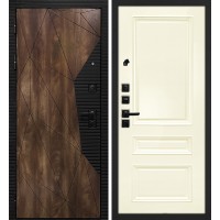 Лофт-2/ Смальта 06 Дуб коньяк с патиной / Слоновая кость ral 1013