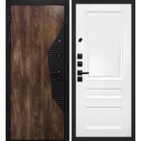 Лофт-2/ Смальта 06 Дуб коньяк с патиной / Белый ral 9003