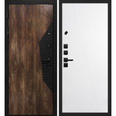 Лофт-2/ Смальта-Лайн 02 Дуб коньяк с патиной / Белый ral 9003