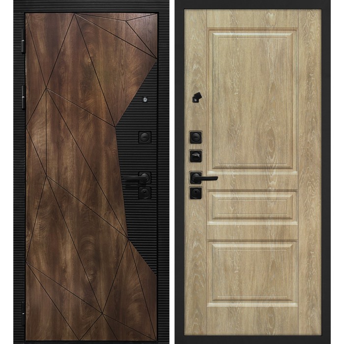 Дверь Скамбио Порте Лофт-2/ Версаль-2 Дуб коньяк с патиной / Дуб песочный