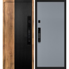 Орион смарт/Гладкая Орех пекан, черный кварц / Серый матовый