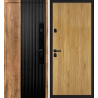 Орион/Гладкая Орех пекан, черный кварц / Дуб золотистый