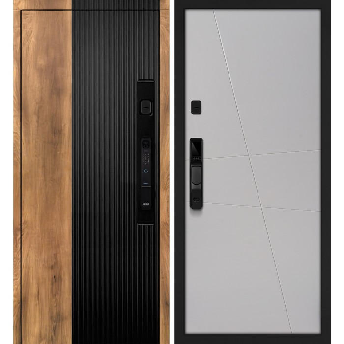 Дверь Скамбио Порте Орион/Смальта-Лайн 02 Орех пекан, черный кварц / Агат ral 7044