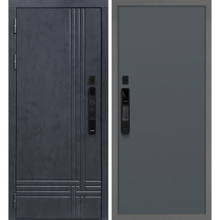 Дверь Скамбио Порте Осло смарт/Гладкая Бетон антрацит / Графит