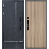 Осло смарт/Гладкая Бетон антрацит / Эвкалипт тасманский