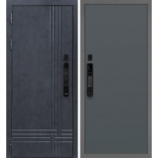 Осло смарт/Гладкая Бетон антрацит / Графит матовый