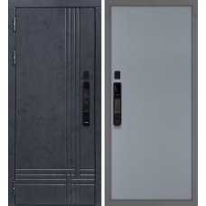 Осло смарт/Гладкая Бетон антрацит / Серый матовый