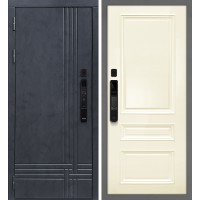 Осло смарт/Смальта 06 Бетон антрацит / Слоновая кость ral 1013