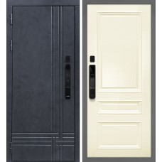 Осло смарт/Смальта 06 Бетон антрацит / Слоновая кость ral 1013