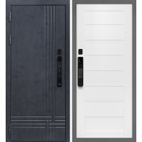 Осло смарт/Техно 708 Бетон антрацит / Белоснежный