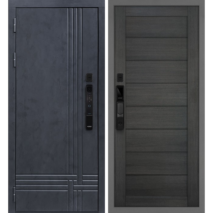 Дверь Скамбио Порте Осло смарт/Техно 708 Бетон антрацит / Грей