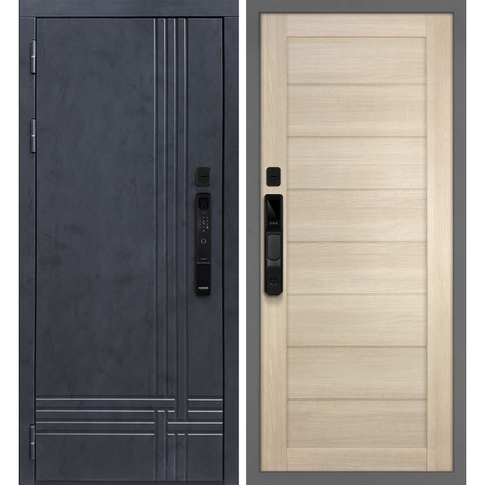 Дверь Скамбио Порте Осло смарт/Техно 708 Бетон антрацит / Капучино
