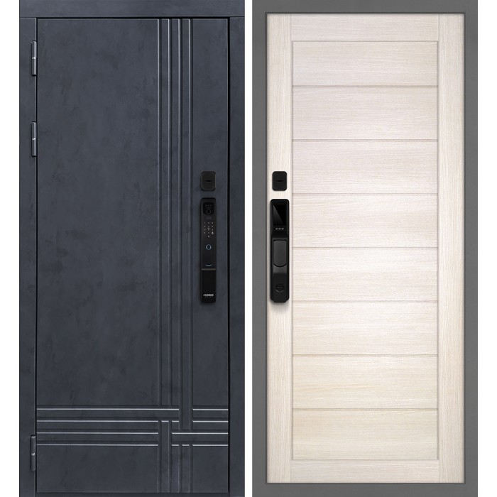 Дверь Скамбио Порте Осло смарт/Техно 708 Бетон антрацит / Сандал бежевый