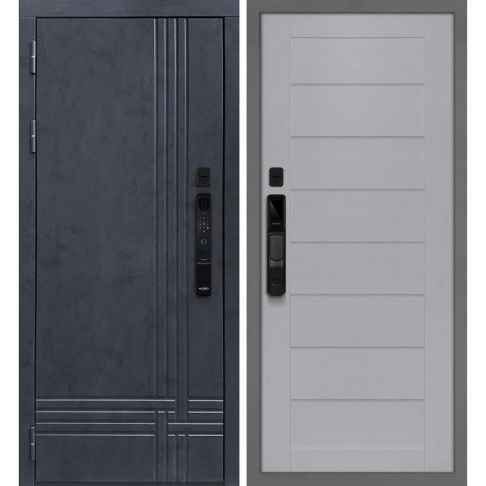 Дверь Скамбио Порте Осло смарт/Техно 708 Бетон антрацит / Манхэттен