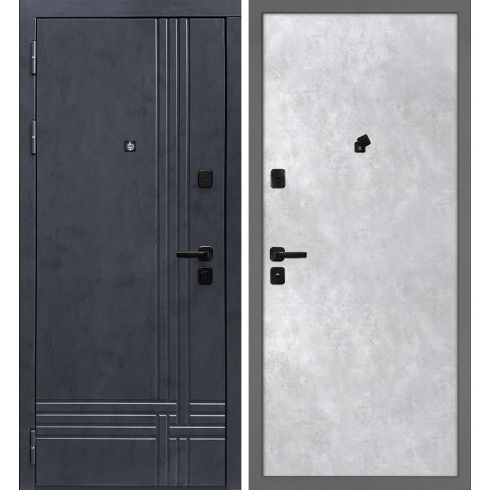 Дверь Скамбио Порте Осло/Гладкая Бетон антрацит / Серый бетон