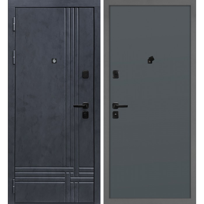 Дверь Скамбио Порте Осло/Гладкая Бетон антрацит / Графит