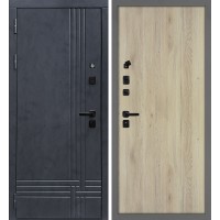 Осло/Гладкая Бетон антрацит / Дуб молочный