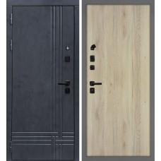 Осло/Гладкая Бетон антрацит / Дуб молочный