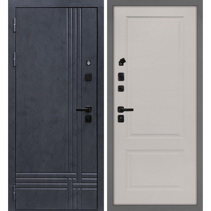 Дверь Скамбио Порте Осло/ПДЕ-04 Бетон антрацит / Кашемир