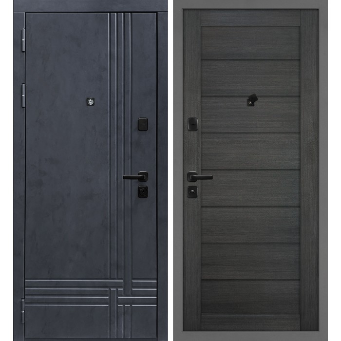 Дверь Скамбио Порте Осло/Техно 708 Бетон антрацит / Грей