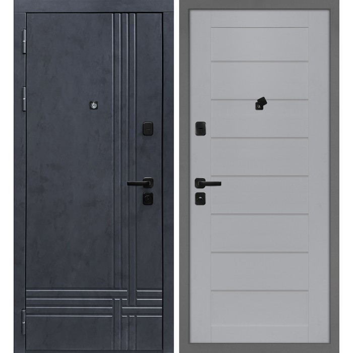 Дверь Скамбио Порте Осло/Техно 708 Бетон антрацит / Манхэттен