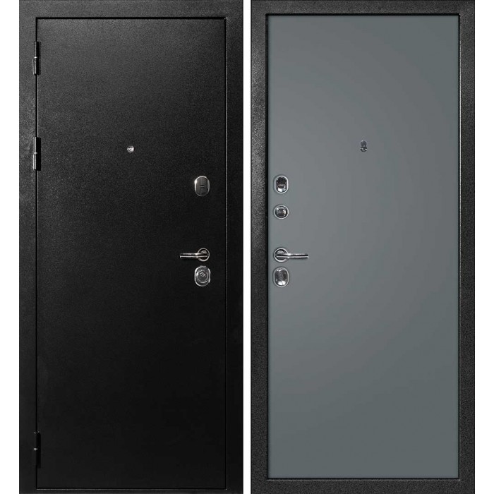 Дверь Скамбио Порте С-1 / Гладкая Титан черный / Графит