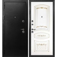 С-1 / Смальта-05 Титан черный / Белый ral 9003  патина золото