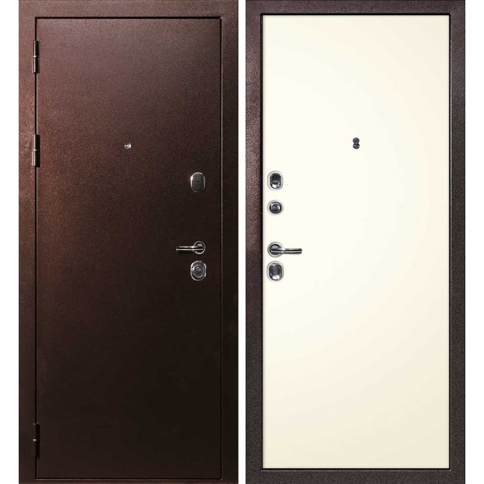 Дверь Скамбио Порте С-3/Гладкая Антик медный / Магнолия