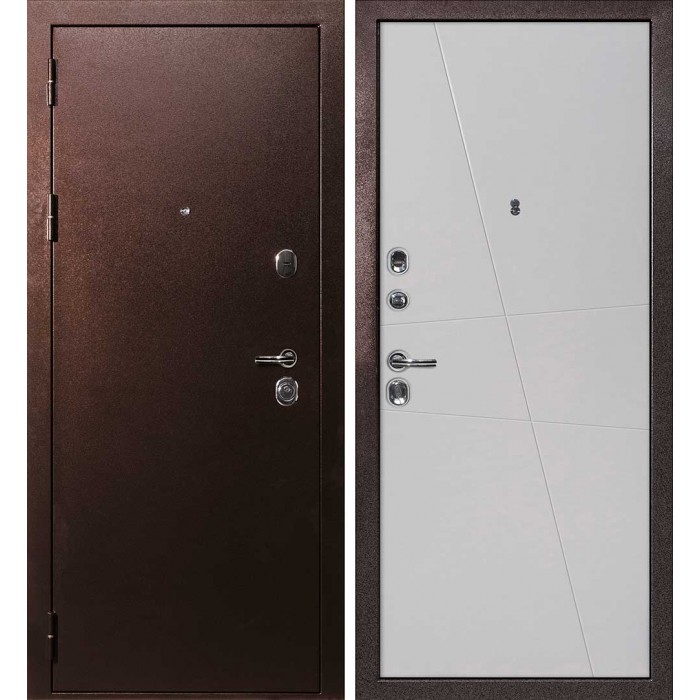 Дверь Скамбио Порте С-3/Смальта-Лайн 02 Антик медный / Агат ral 7044