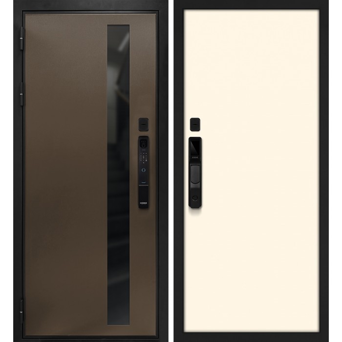 Дверь Скамбио Порте Уран смарт/Гладкая Бронза / Магнолия