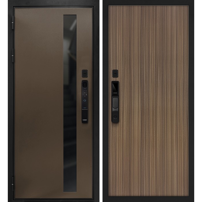 Дверь Скамбио Порте Уран смарт/Гладкая Бронза / Эвкалипт испанский