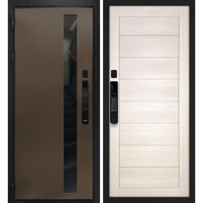 Дверь Скамбио Порте Уран смарт/ТЕХНО-708 Бронза / Сандал бежевый