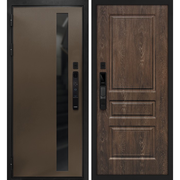 Дверь Скамбио Порте Уран смарт/Версаль-02 Бронза / Дуб корица