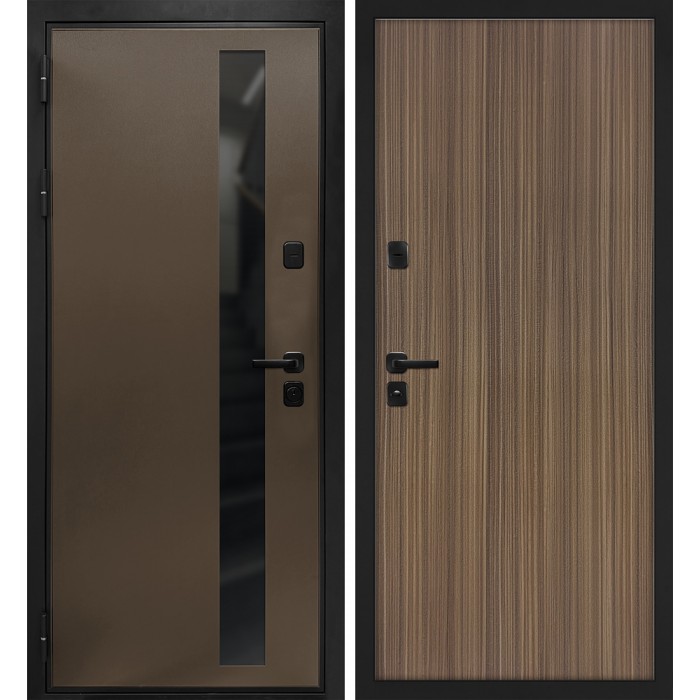 Дверь Скамбио Порте Уран/Гладкая Бронза / Эвкалипт испанский