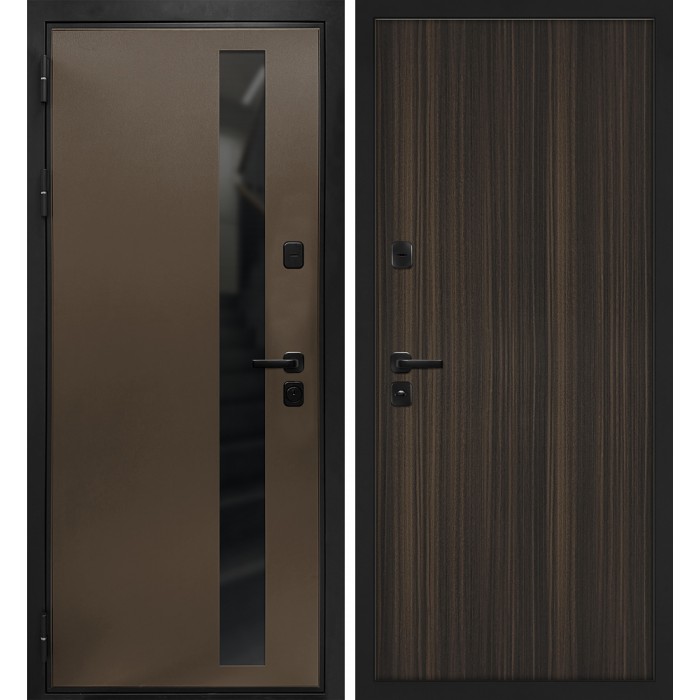 Дверь Скамбио Порте Уран/Гладкая Бронза / Эвкалипт африканский