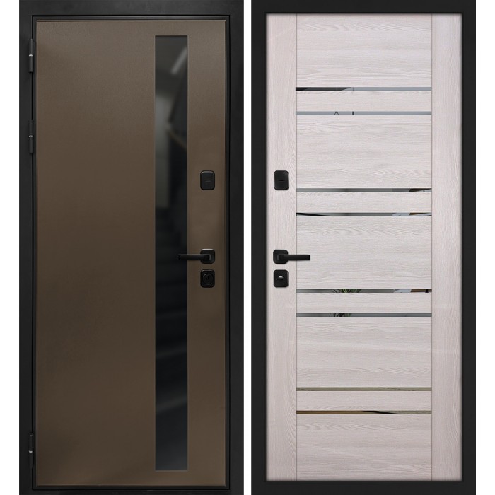 Дверь Скамбио Порте Уран/ПСК-1 Бронза / Ривьера крем