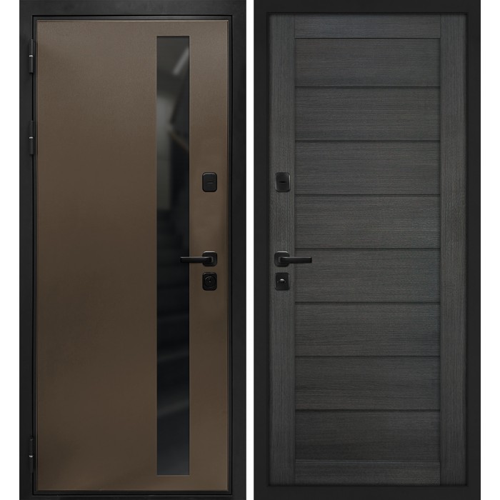 Дверь Скамбио Порте Уран/ТЕХНО-708 Бронза / Грей