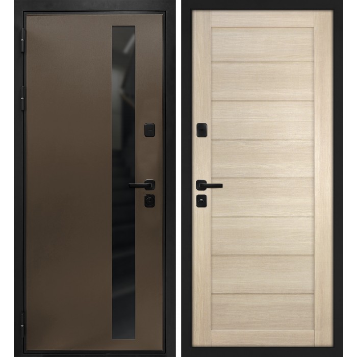 Дверь Скамбио Порте Уран/ТЕХНО-708 Бронза / Капучино