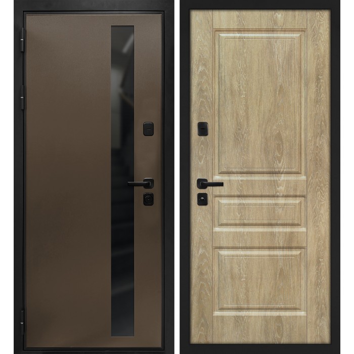 Дверь Скамбио Порте Уран/Версаль-02 Бронза / Дуб песочный