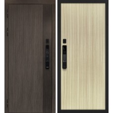 Вертикаль смарт/Гладкая Дымчатый камень,  дуб мореный (замковая часть) / Эвкалипт австралийский